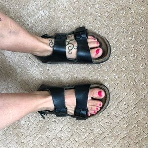 Birkenstock sandals with ankle strap - size 38